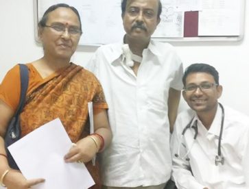 DR. Gautam With Patient
