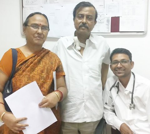 DR. Gautam With Patient